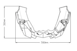 Puig Motorspoiler S-line Mat Zwart Honda CB1000R (18-)