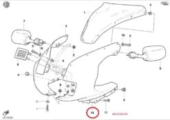 Ducati Half-Headlight Fairing L.H.